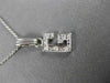 ESTATE .10CT DIAMOND 14KT WHITE GOLD CLASSIC "G" INITIAL PENDANT #MILANO003