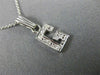 ESTATE .10CT DIAMOND 14KT WHITE GOLD CLASSIC "G" INITIAL PENDANT #MILANO003