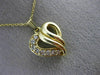 ESTATE .24CT DIAMOND 14KT YELLOW GOLD 3D CLASSIC OPEN HEART SWIRL PENDANT #15541