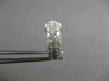 ESTATE WIDE 1.01CT DIAMOND 14K WHITE GOLD MULTI ROW PAVE HUGGIE CLIP ON EARRINGS