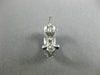 ESTATE WIDE 1.01CT DIAMOND 14K WHITE GOLD MULTI ROW PAVE HUGGIE CLIP ON EARRINGS