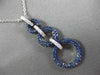 2.16CT DIAMOND & SAPPHIRE 18KT WHITE & BLACK GOLD CIRCULAR JOURNEY LOVE PENDANT