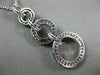 2.16CT DIAMOND & SAPPHIRE 18KT WHITE & BLACK GOLD CIRCULAR JOURNEY LOVE PENDANT