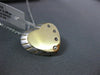 ESTATE .04CT DIAMOND 14KT TWO TONE GOLD FOUR STONE ETOILE HEART FLOATING PENDANT