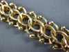 ANITQUE WIDE 14KT YELLOW GOLD 3D HANDCRAFTED LONG INTERTWINED BRACELET #22595