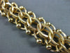 ANITQUE WIDE 14KT YELLOW GOLD 3D HANDCRAFTED LONG INTERTWINED BRACELET #22595