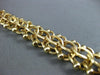 ANITQUE WIDE 14KT YELLOW GOLD 3D HANDCRAFTED LONG INTERTWINED BRACELET #22595
