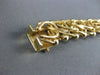 ANITQUE WIDE 14KT YELLOW GOLD 3D HANDCRAFTED LONG INTERTWINED BRACELET #22595