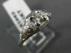 ANTIQUE .25CT DIAMOND 14KT WHITE GOLD FILIGREE SOLITAIRE ENGAGEMENT RING #9962