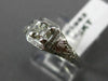 ANTIQUE .25CT DIAMOND 14KT WHITE GOLD FILIGREE SOLITAIRE ENGAGEMENT RING #9962