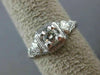 ANTIQUE .25CT DIAMOND 14KT WHITE GOLD FILIGREE SOLITAIRE ENGAGEMENT RING #9962