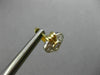 ANTIQUE .65CT DIAMOND 14KT TWO TONE GOLD HEART CLUSTER FILIGREE EARRINGS #11683