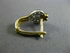 ANTIQUE .65CT DIAMOND 14KT TWO TONE GOLD HEART CLUSTER FILIGREE EARRINGS #11683