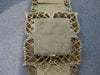 ANTIQUE WIDE 14K YELLOW GOLD HIDDEN LURA FRENCH WATCH MECHANICAL 7.25" INCH #889