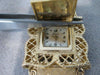 ANTIQUE WIDE 14K YELLOW GOLD HIDDEN LURA FRENCH WATCH MECHANICAL 7.25" INCH #889