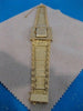 ANTIQUE WIDE 14K YELLOW GOLD HIDDEN LURA FRENCH WATCH MECHANICAL 7.25" INCH #889
