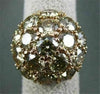 ANTIQUE LARGE 10.26CT OLD MINE FANCY YELLOW DIAMOND 14KT ROSE GOLD WIDE RING