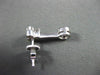 ANTIQUE .64CT DIAMOND 18KT WHITE GOLD SOLITAIRE HANGING EARRINGS BEAUTIFUL 11366