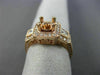 .95CT ROUND & PRINCESS DIAMOND 14KT ROSE GOLD SQUARE SEMI MOUNT ENGAGEMENT RING