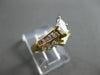 ANTIQUE .46CT DIAMOND 14KT W&Y GOLD MARQUISE & ROUND ENGAGEMENT RING #20196