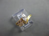 ANTIQUE .46CT DIAMOND 14KT W&Y GOLD MARQUISE & ROUND ENGAGEMENT RING #20196