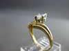 ANTIQUE .46CT DIAMOND 14KT W&Y GOLD MARQUISE & ROUND ENGAGEMENT RING #20196