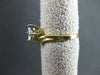 ANTIQUE .46CT DIAMOND 14KT W&Y GOLD MARQUISE & ROUND ENGAGEMENT RING #20196