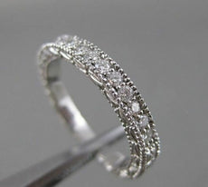 ANTIQUE 1.66CTW DIAMOND 14KT WHITE GOLD ETERNITY WEDDING ANNIVERSARY RING #12580