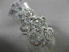 ANTIQUE MASSIVE 2.09CT DIAMOND 18KT WHITE GOLD THREE DIMENSIONAL FLOWER RING