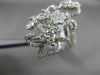 ANTIQUE MASSIVE 2.09CT DIAMOND 18KT WHITE GOLD THREE DIMENSIONAL FLOWER RING