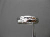 ANTIQUE 14K WHITE GOLD 3D FILIGREE ETERNITY WEDDING ANNIVERSARY RING BAND #18954