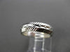 ANTIQUE 14K WHITE GOLD 3D FILIGREE ETERNITY WEDDING ANNIVERSARY RING BAND #18954