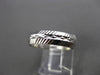 ANTIQUE 14K WHITE GOLD 3D FILIGREE ETERNITY WEDDING ANNIVERSARY RING BAND #18954