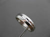 ANTIQUE 14K WHITE GOLD 3D FILIGREE ETERNITY WEDDING ANNIVERSARY RING BAND #18954