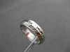 ANTIQUE 14K WHITE GOLD 3D FILIGREE ETERNITY WEDDING ANNIVERSARY RING BAND #18954