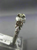 ANTIQUE .70CT OLD MINE DIAMOND 18KT WHITE GOLD 3D FILIGREE ENGAGEMENT RING #1563
