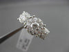 ANTIQUE LARGE 1.50CT DIAMOND 14KT WHITE GOLD CLUSTER FRIENDSHIP PROMISE RING