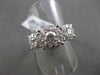 ANTIQUE LARGE 1.50CT DIAMOND 14KT WHITE GOLD CLUSTER FRIENDSHIP PROMISE RING
