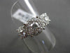 ANTIQUE LARGE 1.50CT DIAMOND 14KT WHITE GOLD CLUSTER FRIENDSHIP PROMISE RING