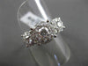 ANTIQUE LARGE 1.50CT DIAMOND 14KT WHITE GOLD CLUSTER FRIENDSHIP PROMISE RING
