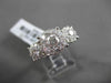 ANTIQUE LARGE 1.50CT DIAMOND 14KT WHITE GOLD CLUSTER FRIENDSHIP PROMISE RING