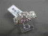 ANTIQUE LARGE 1.50CT DIAMOND 14KT WHITE GOLD CLUSTER FRIENDSHIP PROMISE RING