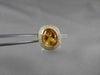ANTIQUE LARGE 2.96CTW CITRINE DIAMOND 14KT Y GOLD RING