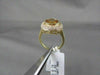 ANTIQUE LARGE 2.96CTW CITRINE DIAMOND 14KT Y GOLD RING