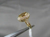 ANTIQUE LARGE 2.96CTW CITRINE DIAMOND 14KT Y GOLD RING