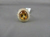 ANTIQUE LARGE 2.96CTW CITRINE DIAMOND 14KT Y GOLD RING