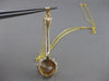 ANTIQUE LARGE RUBY SAPPHIRE BANJO GUITAR 14K YELLOW GOLD FILIGREE PENDANT #20852