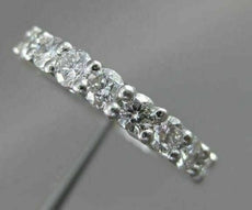 ANTIQUE 2.85CT DIAMOND PLATINUM SHARED PRONG ETERNITY RING F VS BEAUTIFUL #18631