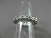 ANTIQUE 2.85CT DIAMOND PLATINUM SHARED PRONG ETERNITY RING F VS BEAUTIFUL #18631