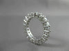 ANTIQUE 2.85CT DIAMOND PLATINUM SHARED PRONG ETERNITY RING F VS BEAUTIFUL #18631